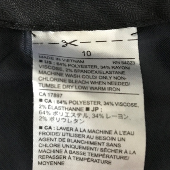 BANANA REPUBLIC Gingham Check Ryan Straight Leg Trouser Pants Women’s Size 10 - Picture 10 of 16